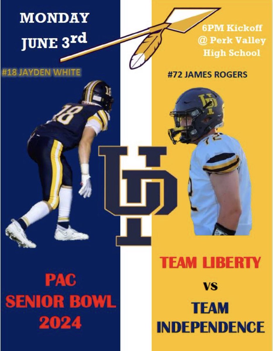 UpperPerk_TouchdownClub (@uptouchdownclub) on Twitter photo Join us for the PAC Senior Bowl 6pm Monday June 3rd at Perk Valley High School! Everybody’s welcome! 🏈 Join us for the PAC Senior Bowl 6pm Monday June 3rd at Perk Valley High School! Everybody’s welcome! 🏈