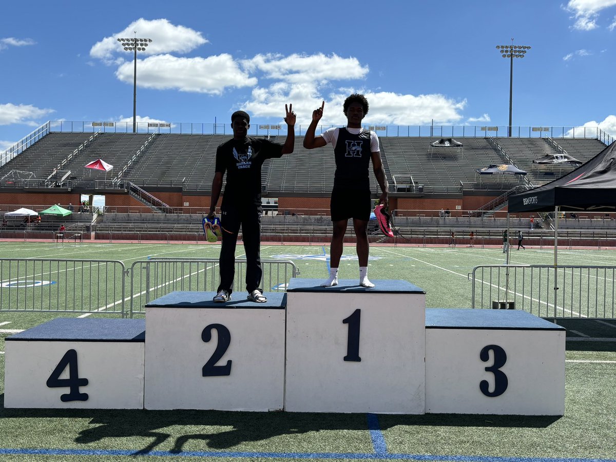 Congrats to <a href="/TaveionFord/">Taveion Ford</a> and Emanuel Francisco for finishing 1st and 2nd at the Area Meet and advancing to the Regional Meet!! <a href="/NISDHarlan/">Harlan High School</a> <a href="/harlanhawkmedia/">Harlan Hawk Media</a>