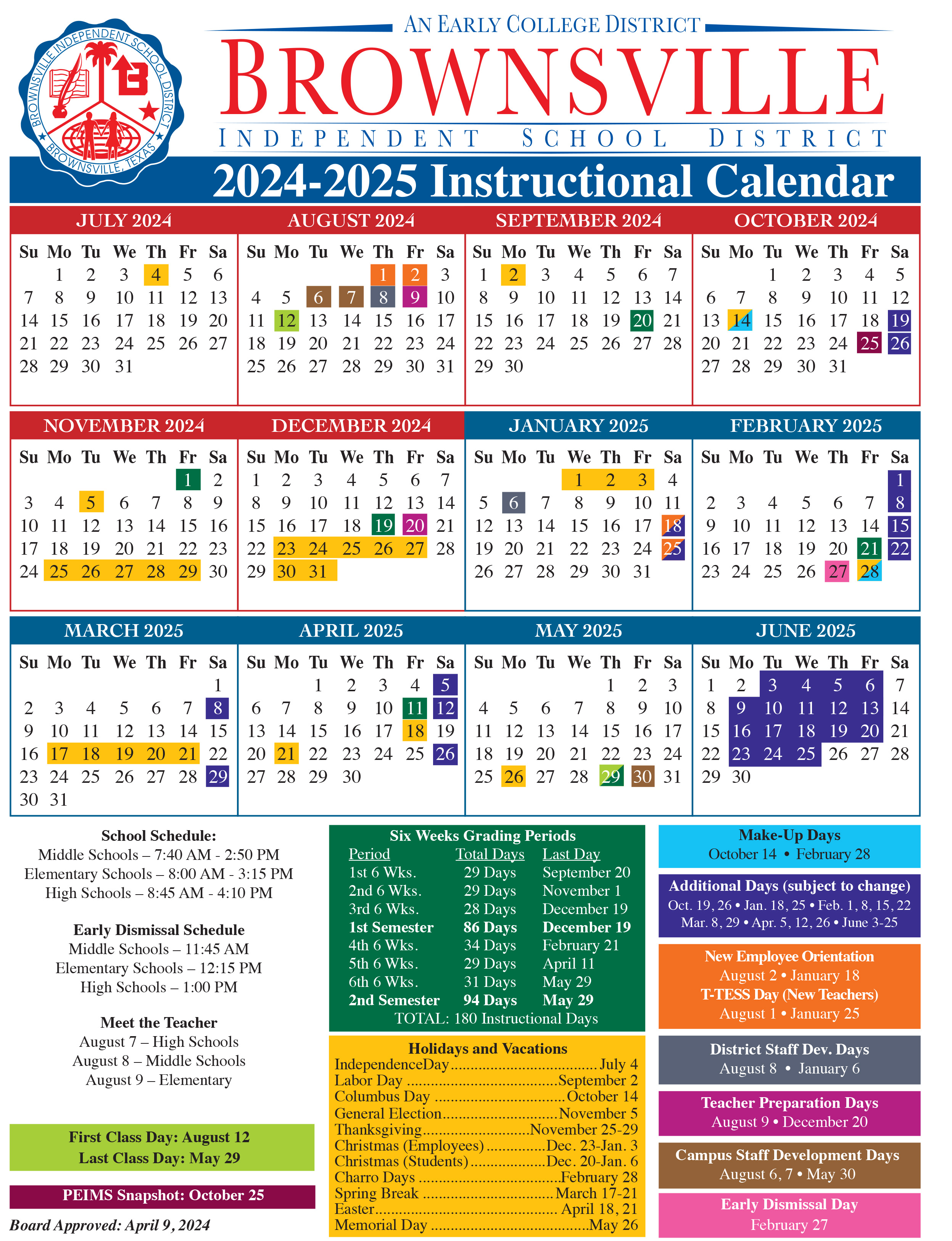 Bisd Academic Calendar 25 26