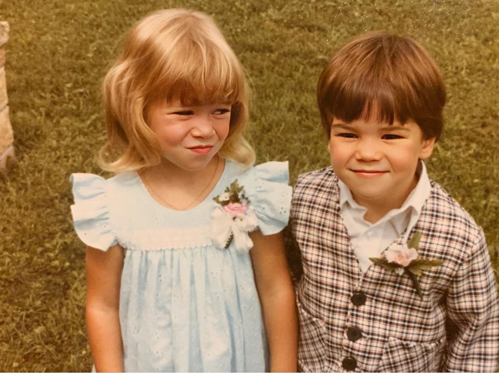 Probably not the last time I gave my brother that look. Happy #NationalSiblingsDay, Rob! 💙