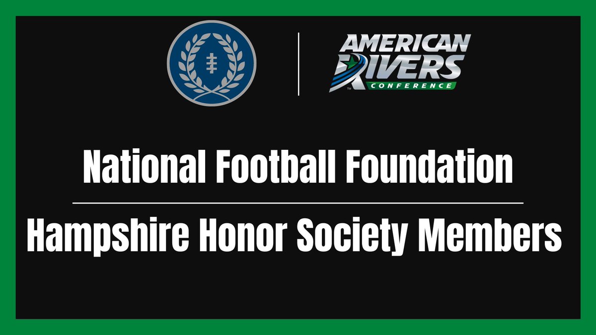 🏈: <a href="/NFFNetwork/">National Football Foundation</a> Honors 36 <a href="/AmerRiversConf/">American Rivers Conference (A-R-C)</a> Student-Athletes!

#rollriversFB

📰: bit.ly/3Jc76gU