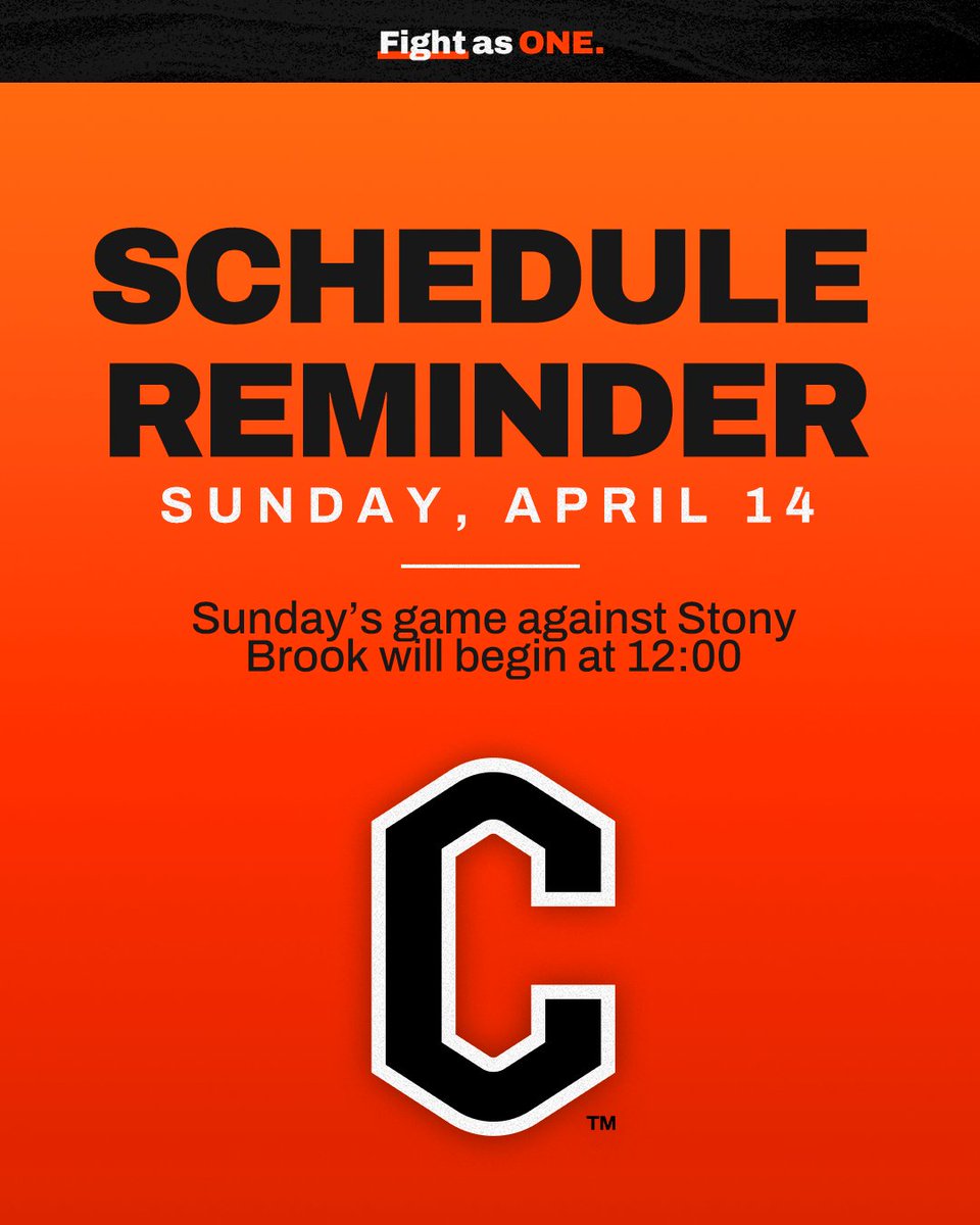 We got an early one this week! ⏰ First Pitch this Sunday against @StonyBrookBASE is at Noon. Gates open at 11:00. #RDH