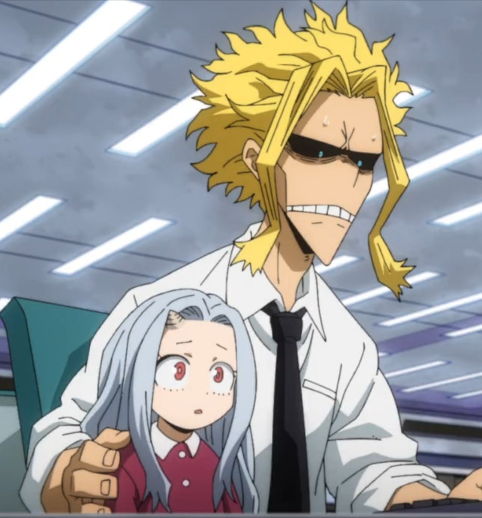 'all might is only a father figure for class 1a' WRONG!!!! hes our universal dad