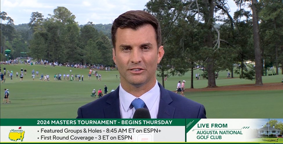 Excited for @JeffDarlington who's working #themasters for the first time this week for ESPN. One of our leading NFL reporters, Jeff's reports and essays will be part of SportsCenter coverage, ESPN+ preview shows from Augusta, and more.