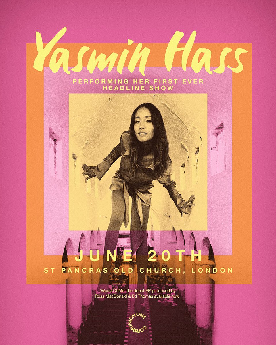 Excited to announce my first headline show will be on the 20th June at St Pancras Old Church! Would love to see you there 🩷
Ticket link: comm.tix.to/YasminHass