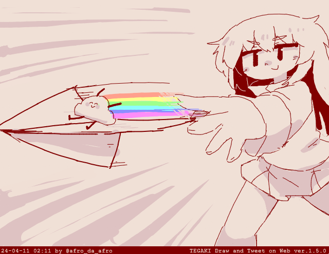 「何かを持っている 虹」のTwitter画像/イラスト(新着)