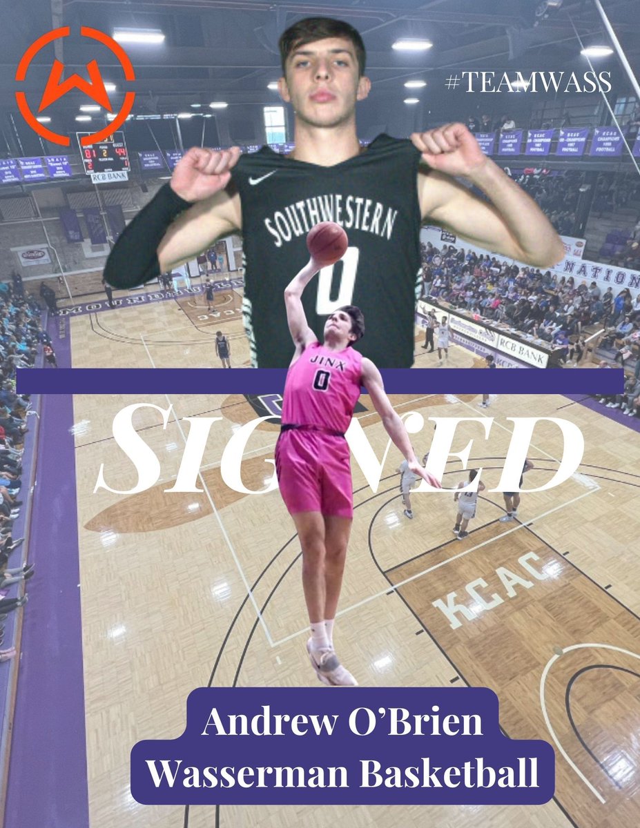 Congratulations to Senior Andrew O'Brien on signing with Wasserman Basketball to pursue a professional career overseas! @NAIAHoopsReport @smcollegehoops @andrewob13