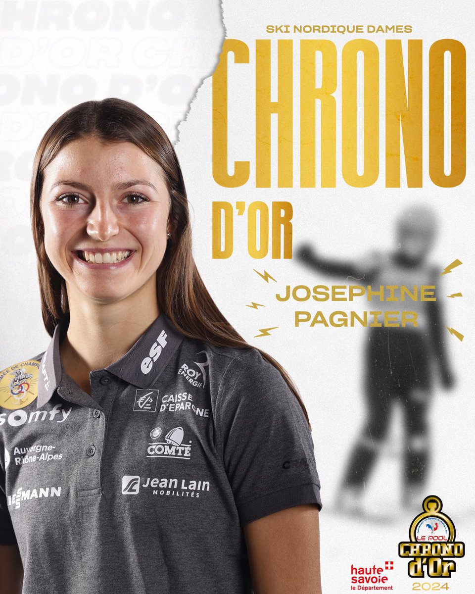 ❄ CHRONO D'OR 2024 ⏱️ Avec un début de saison tonitruant en vivant ses premières victoires en Coupe du monde, Joséphine Pagnier remporte le Chrono d'Or de la catégorie Ski nordique dames 👊