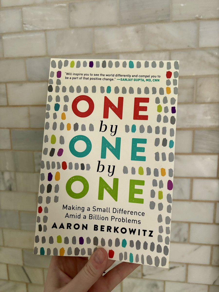 So excited for this one (by one by one) - thank you so much @AaronLBerkowitz for my vacation/pre-residency read! 📖