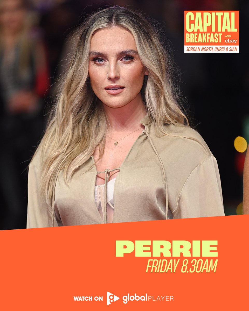 THIS FRIDAY on All New Capital Breakfast, Perrie will be joining Jordan, Chris and Sian... and there might be something ✨very exciting✨ on the cards for one lucky fan 🫶 

Watch live on @globalplayer, the official Capital app from 8.30AM