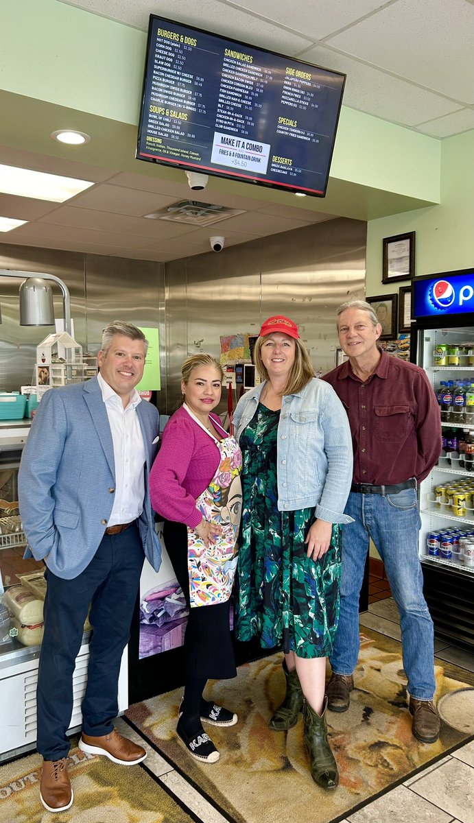 We Packed the Place today at the Time Out Deli on Broadway! The businesses along Broadway are open even during the construction, drop by and support our local business.