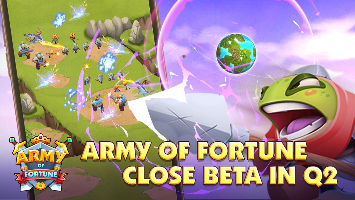 AOFortunegame's tweet photo. 🎮  Brace yourselves Fortuneers!

💥  The ultimate thrill ride awaits in Army of Fortune Close Beta, hitting screens by the end of Q2!

🚀 Get ready for an epic journey filled with excitement and adventure!
#ArmyOfFortune #CloseBeta https://t.co/0WnUo6KCH5
