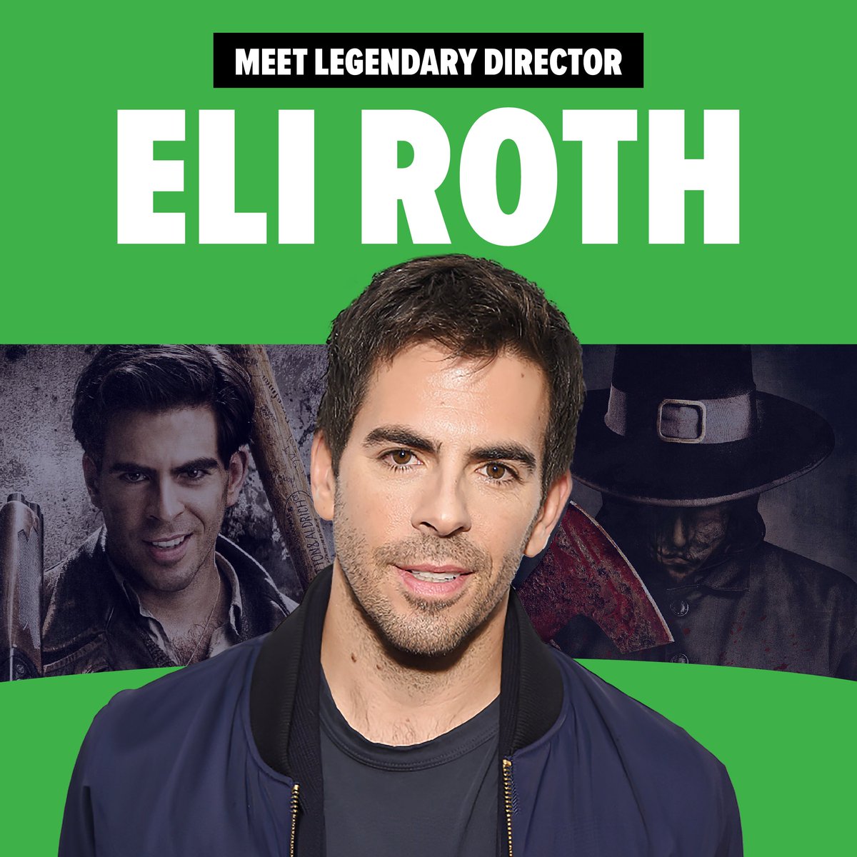 He directs, he acts, and now, he's our newest FAN EXPO guest. Meet iconic horror director and actor @eliroth (Thanksgiving, Cabin Fever, Inglourious Basterds) in Philadelphia next month. Get your tickets now. spr.ly/6011wcYcL