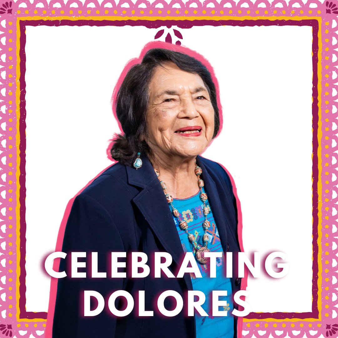 Happy 94th birthday to Dolores Huerta, a living legend and champion of social justice! Your fearlessness in the face of adversity continues to inspire us all @doloreshuertafd #VivaDolores #SiSePuede