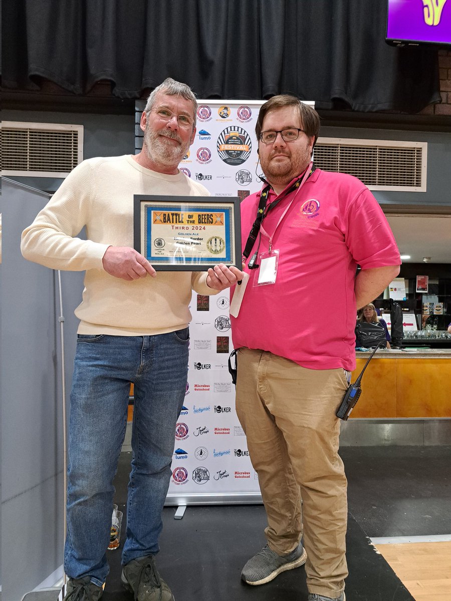 Your battle of the beers winners for 2024 

3rd  <a href="/HadrianBorder/">Hadrian Border Brewery</a>
2nd  @riggandfurrow
1st  <a href="/hexhamshirebrew/">Hexhamshire Brewery</a>