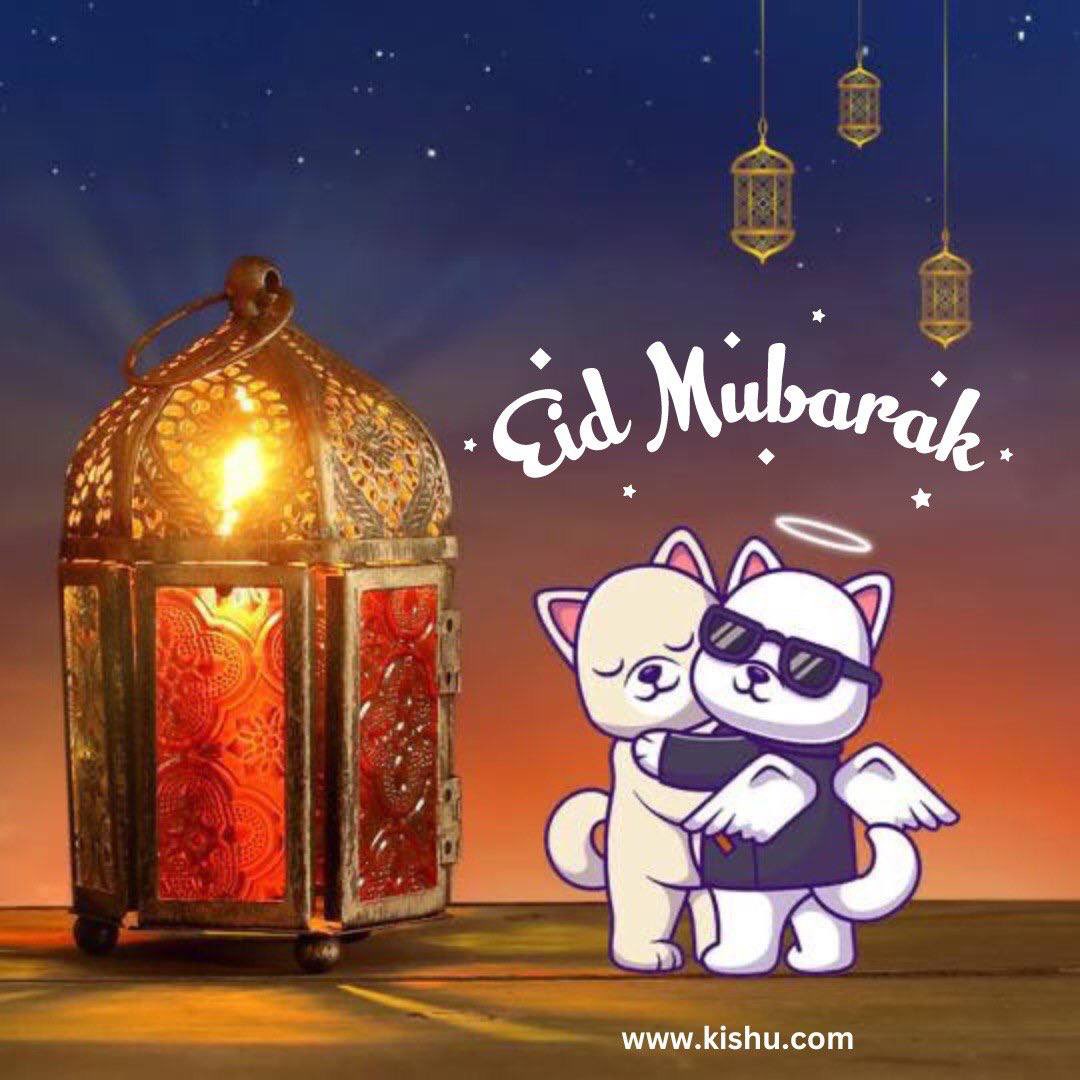 #kishu wishes all those who celebrate a joyful and happy Eid! 🎉 May it be filled with love, happiness and blessings! 🙏 Let it bring you closer to family and friends, and all those that matter to you dearly #Eid_Mubarak ❤️