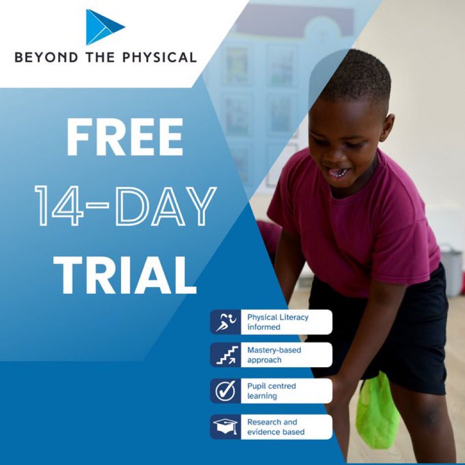 FREE 14-day trial of our innovative PE Scheme of work! beyondthephysical.co.uk/register-uk-ac…
