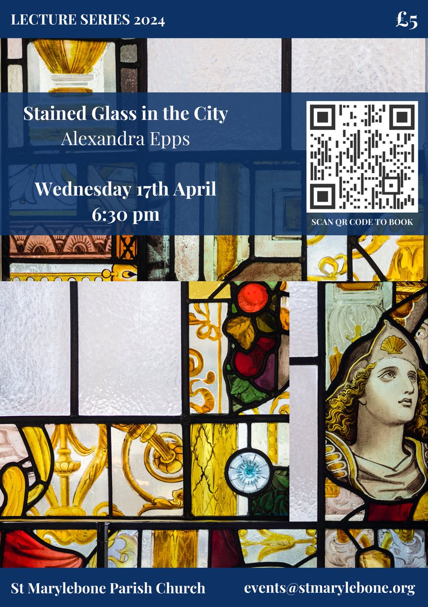 Looking forward to talking #StainedGlass in the #City on 17 April @St_Marylebone_ Come along! @BSMGP
