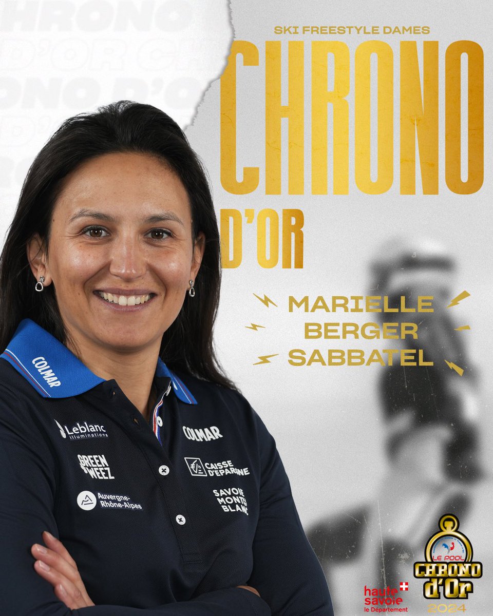 ❄ CHRONO D'OR 2024 ⏱️

Monstre de régularité cet hiver avec 15 finales sur 16 étapes de Coupe du monde, 10 podiums et une 2e place au général, <a href="/MarielleBerger/">Marielle Berger</a> remporte le Chrono d'Or de la catégorie Ski freestyle dames 👊