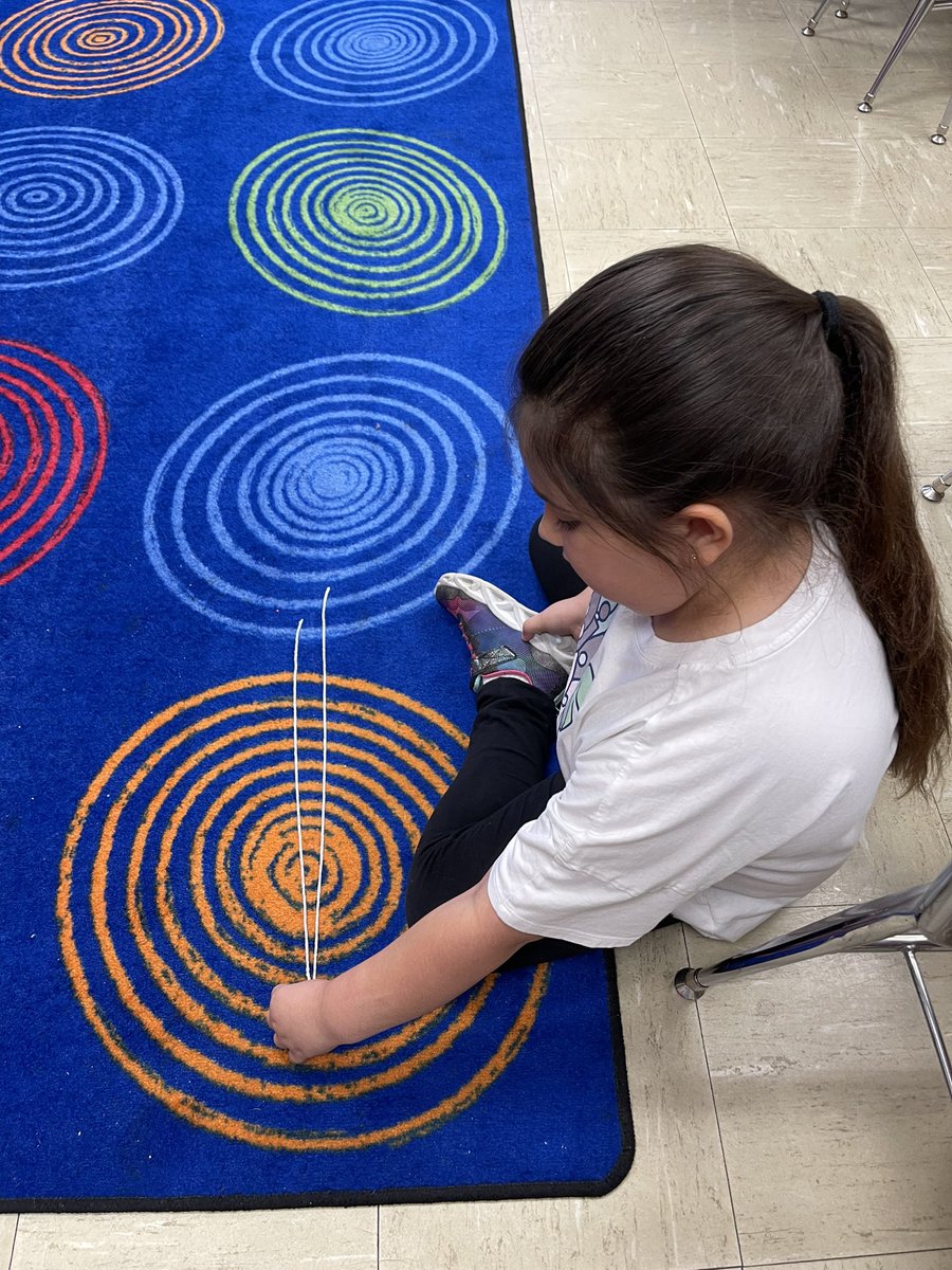 thirdday82's tweet photo. 1st grade using string to identify shorter or longer. @IllustrateMath @Janice_Marcum @cannonsburgelem https://t.co/ID6yw2Jkka