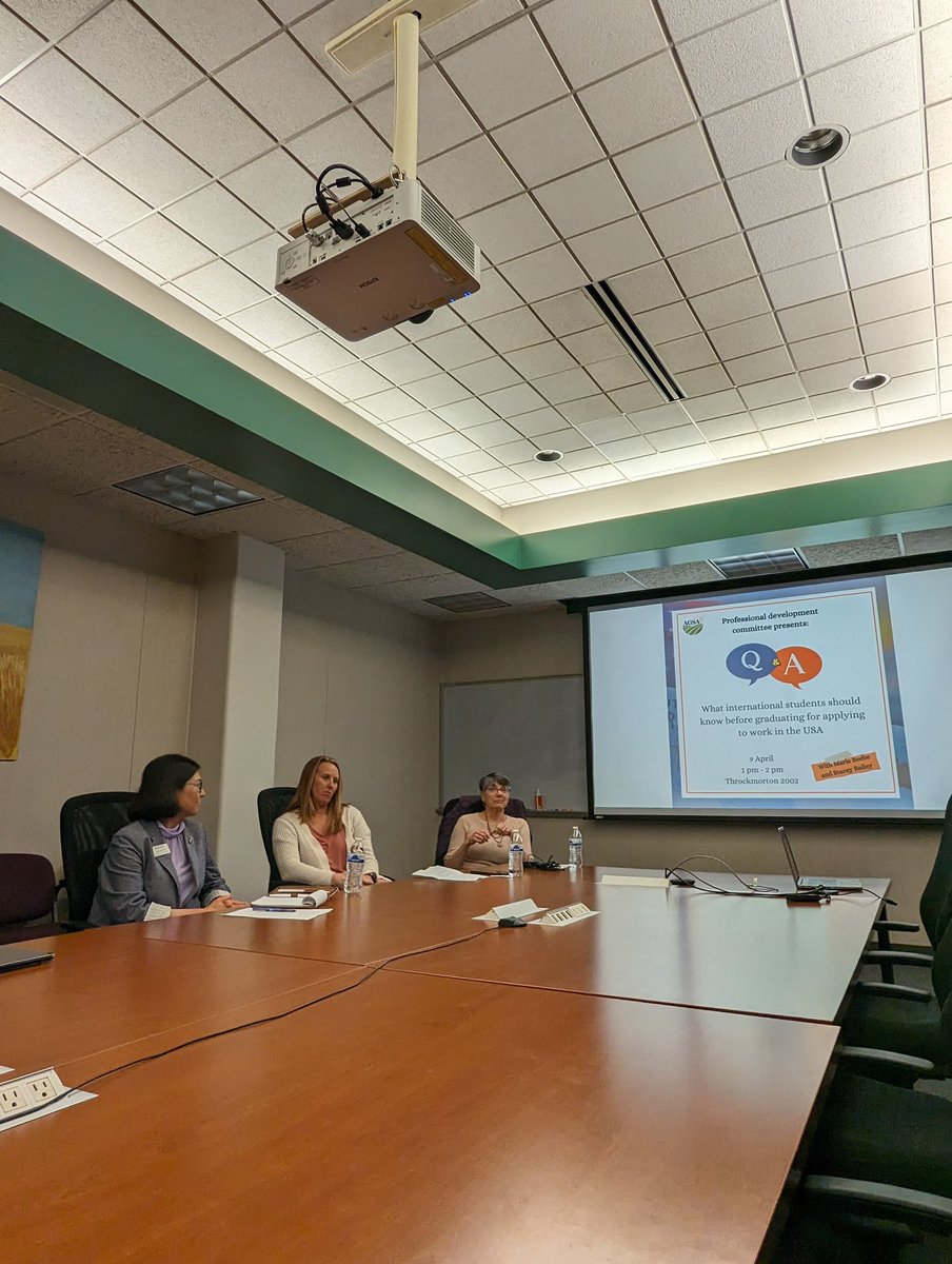agsaksu's tweet photo. Yesterday's conversation with Maria Beebe and Stacey Bailey was incredibly insightful! We discussed various visa options and post-graduation opportunities for international students looking to work in the US. 🌎💼 

#InternationalStudents #VisaOptions #CareerOpportunities" https://t.co/z0KL9hwbvM