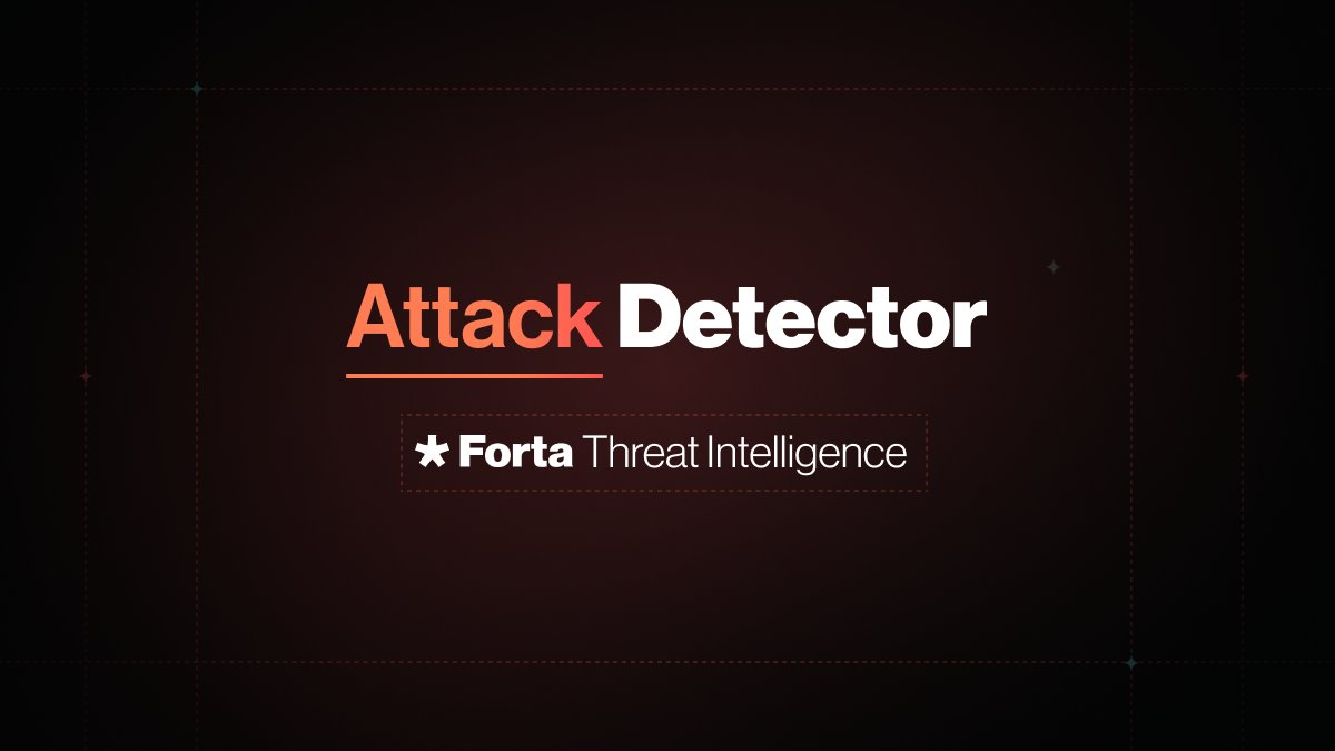 Forta's Attack Detector just got (another) major update 🦾 Protect your protocol with Forta, now with earlier alerting, less noise, and 80% precision (+20%)👇 🔒 app.forta.network/attack-detector