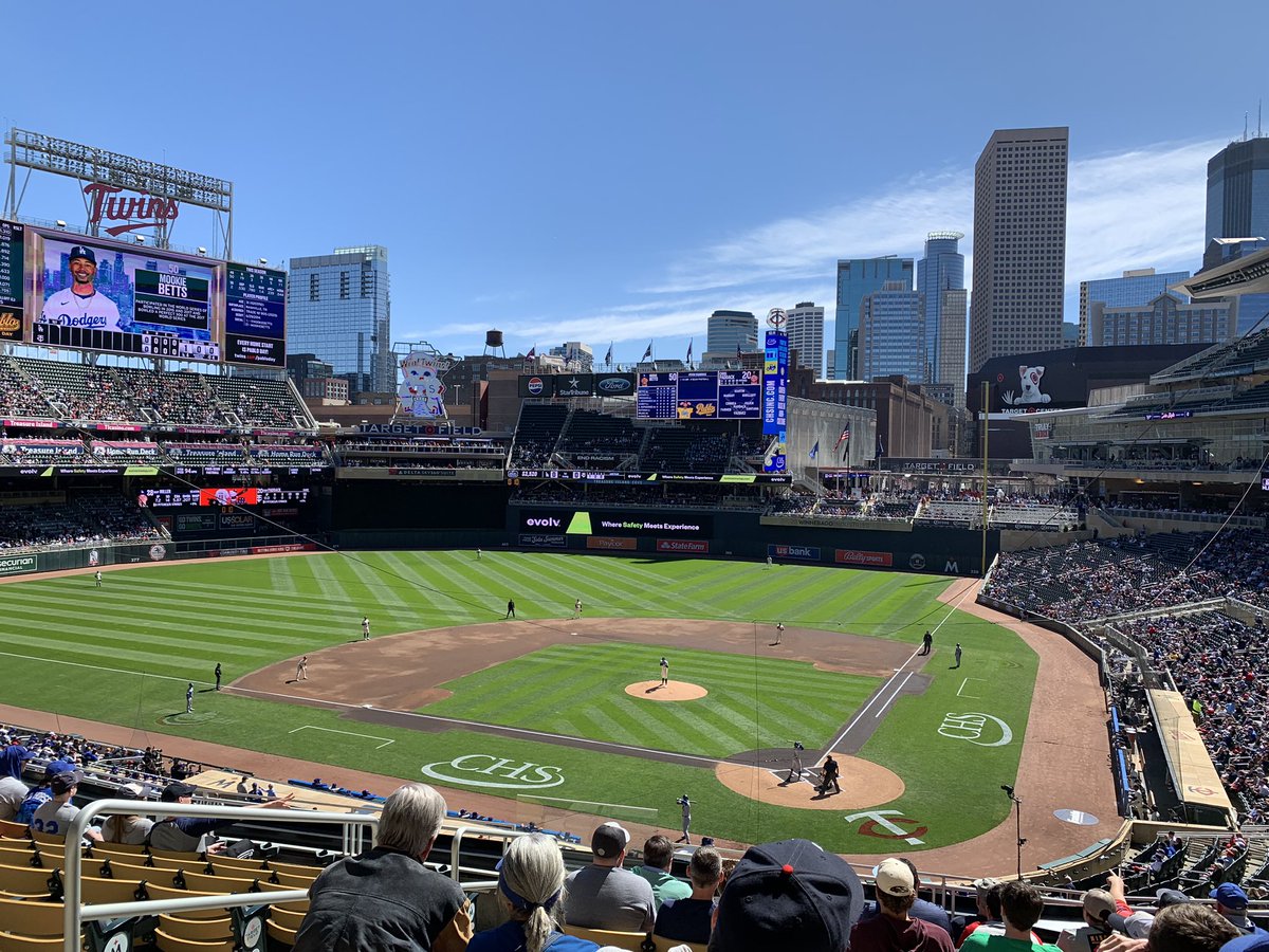 Frozen Four week off and running, Dodgers at Twins from Target Field.