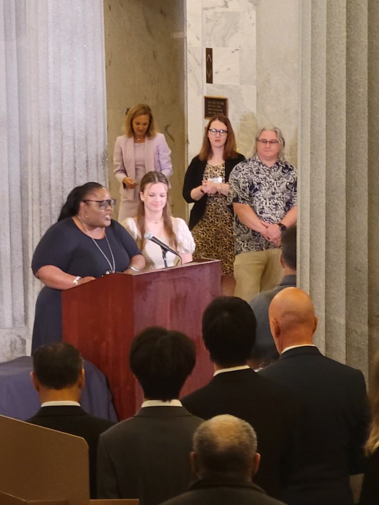 My daughter Anna Grace and her school made a trip to the Statehouse to celebrate South Carolina STEM Education Day. She got to read the proclamation to everyone. Very proud of her!