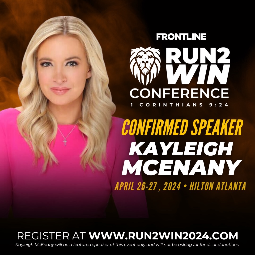 She is a phenomenal speaker, and I can’t wait to hear what @kayleighmcenany has to say! Register at Run2Win2024.com