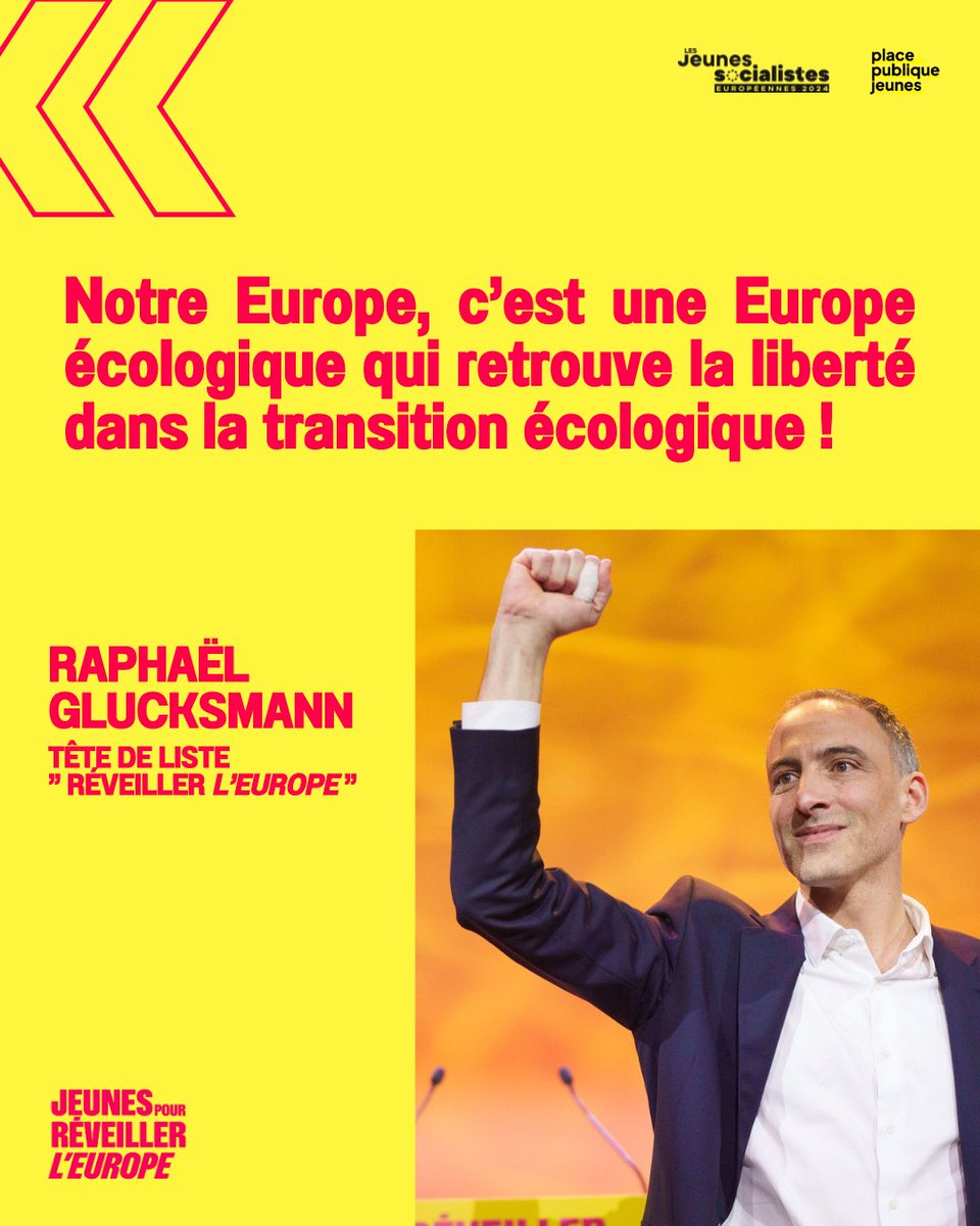 Notre vision de l’Europe avec @rglucks1 c’est une Puissance Européenne Écologique le #9juin. #ReveillerLEurope