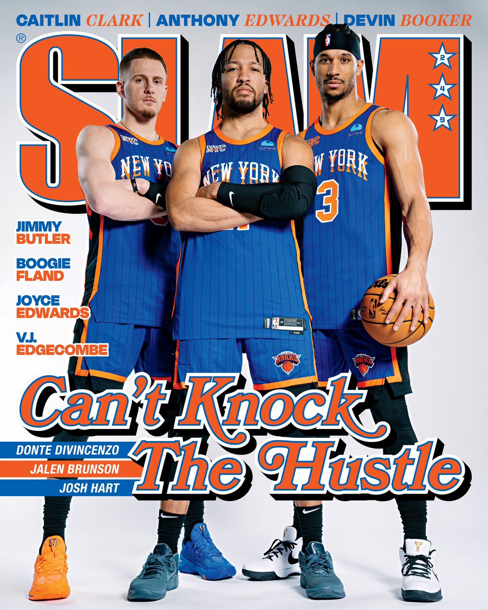The x-factor. Donte DiVincenzo’s versatility shows up in different ways every single game. Get SLAM 249, featuring him alongside Josh and Jalen: slam.ly/nyk-249