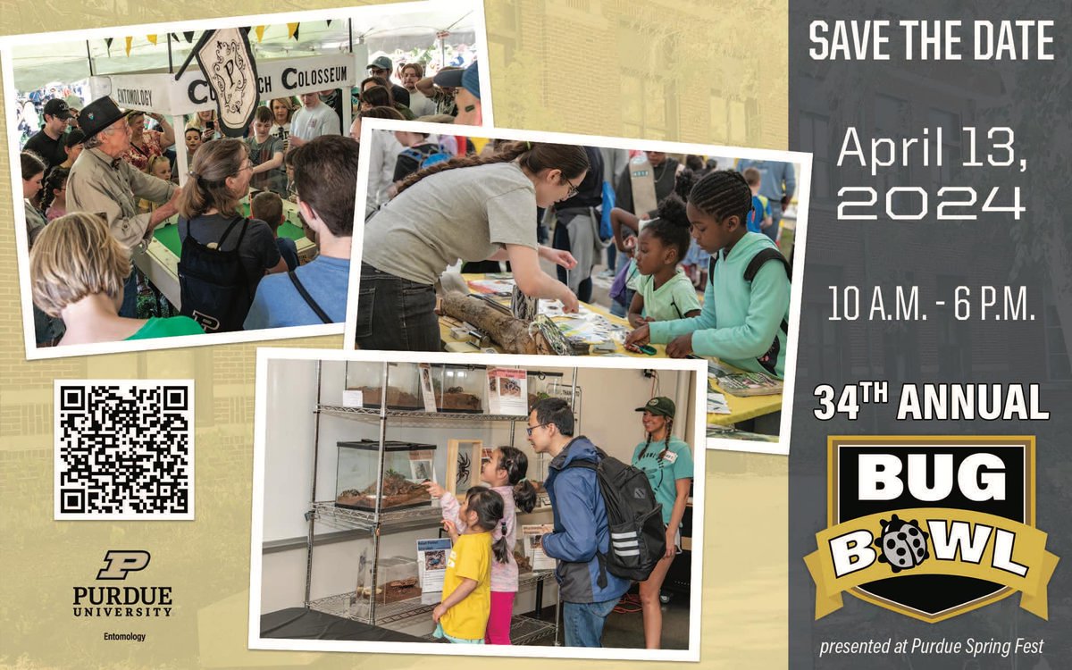 Hey! #PurdueSpringFest and #PurdueBugBowl are this Saturday! Will we see you there?
