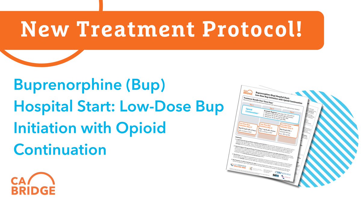 🌟Introducing a pioneering treatment protocol for hospitalized patients who disclose #fentanyl or other #opioid use. Share with peers to expand addiction treatment today! 👉bridgetotreatment.org/resource/low-d… #OpioidTreatment #OpioidCrisis