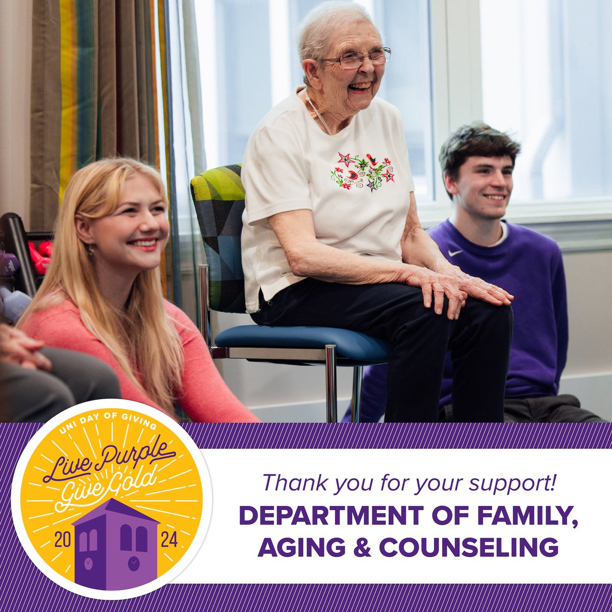 Hey, ya'll! Tomorrow is <a href="/northerniowa/">University of Northern Iowa</a>'s day of giving. If you have been impacted by one of our programs, students, faculty, or staff, please consider giving. Any little bit is greatly appreciated. #academia #mentalhealth #aging #family #interiordesign  givecampus.com/schools/Univer…