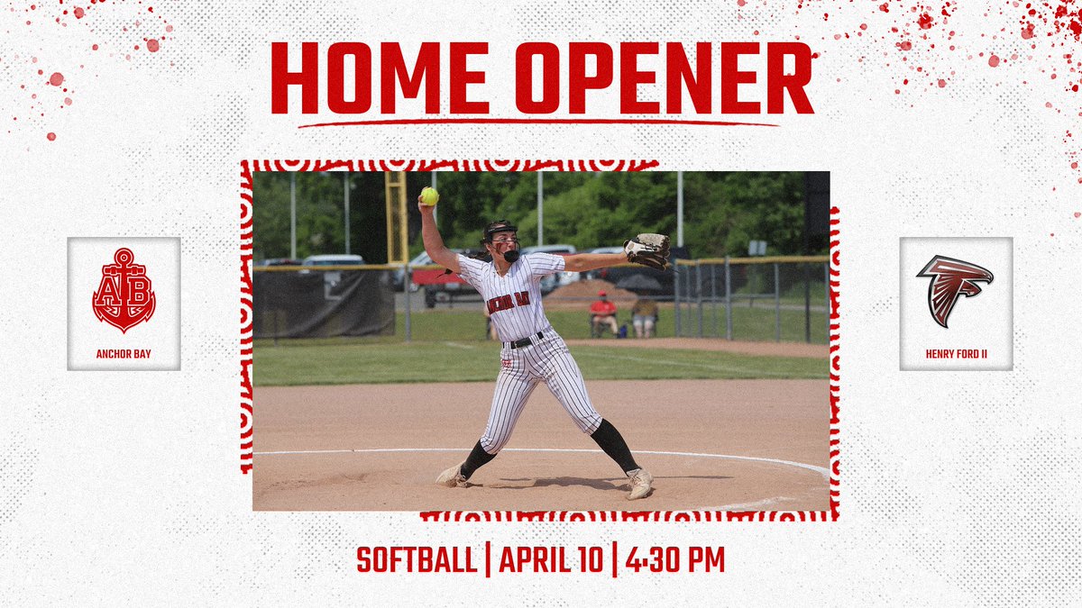 HOME OPENER 🆚 Henry Ford II 🏟 Varsity, JV Softball Fields 📍 Fair Haven, Mich. ⏰ V, JV 4:30 PM #GoTars | @ABTarsSoftball 🆎🥎