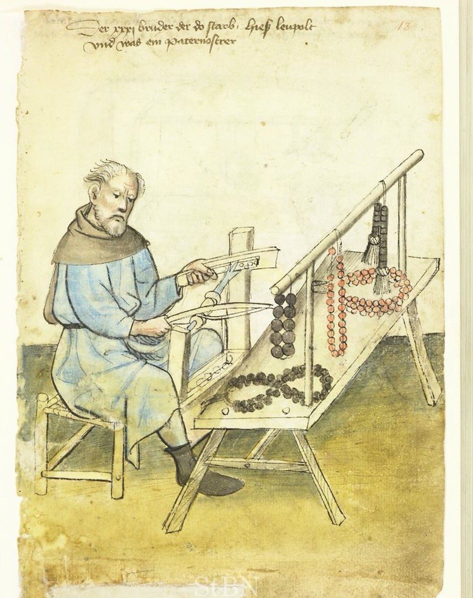 Rosary maker, 15thC (Stadtbibliothek Nürnberg | Germanisches Nationalmuseum)