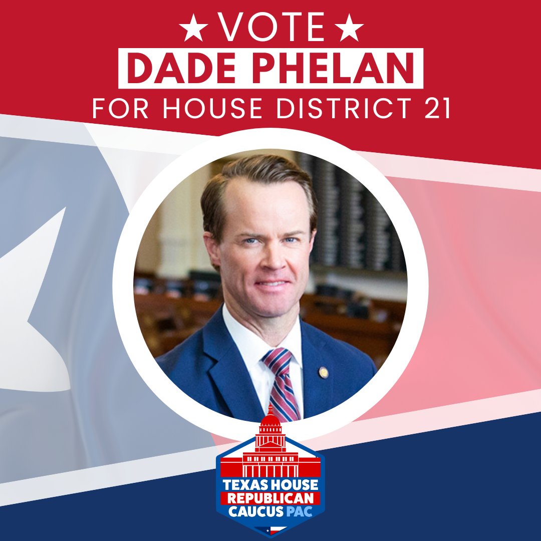 The THRC PAC proudly endorses <a href="/DadePhelan/">Dade Phelan</a> in the 2024 Runoff Election for Texas House District 21. He has been and will continue to serve as an effective champion for conservative values on behalf of HD 21.