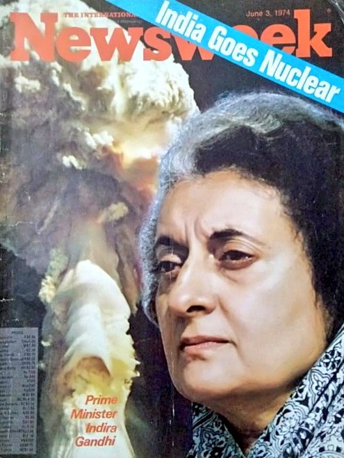 1974 :: PM Indira Gandhi On The Cover of ' NEWSWEEK ' Magazine After Pokharan Nuclear Test