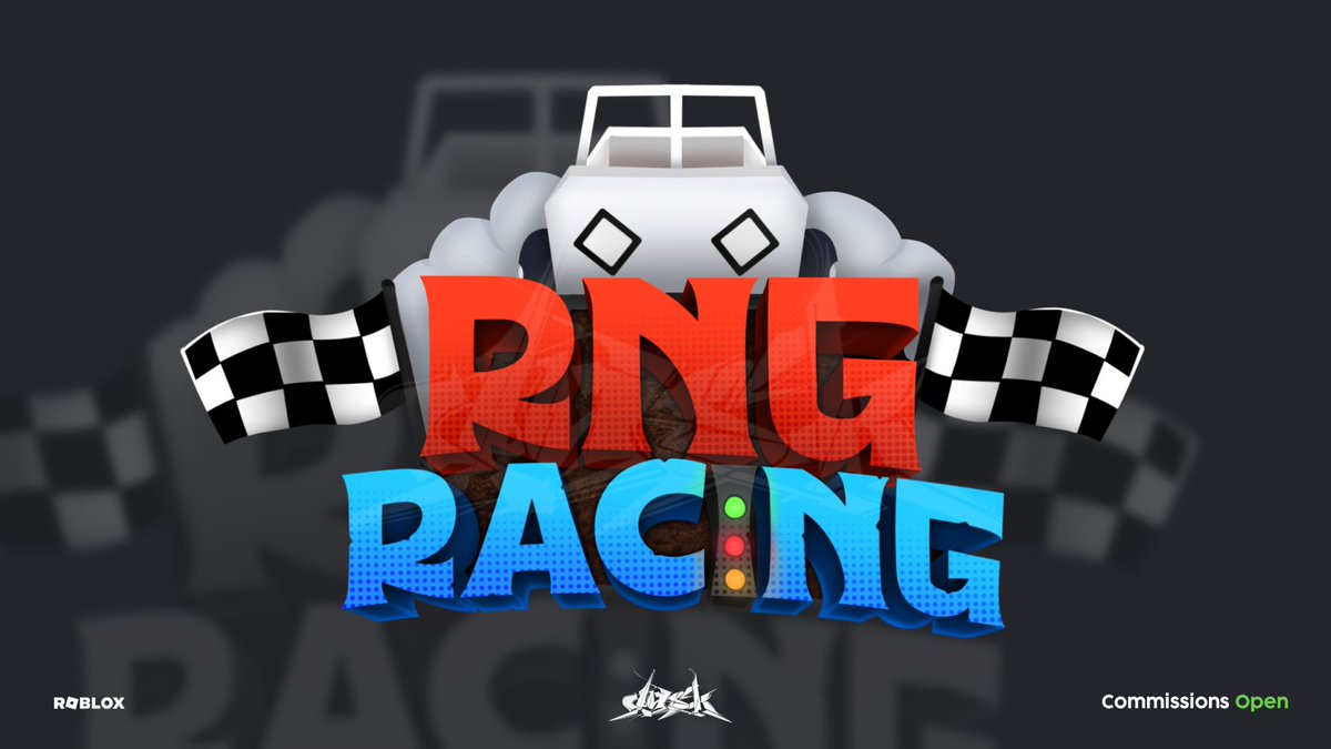 “RNG Racing” - Logo Commission for @InsanelyLuke 🏎️🚦 Likes & RTs are appreciated! ❤️ #ROBLOX #RobloxDev #RobloxArt