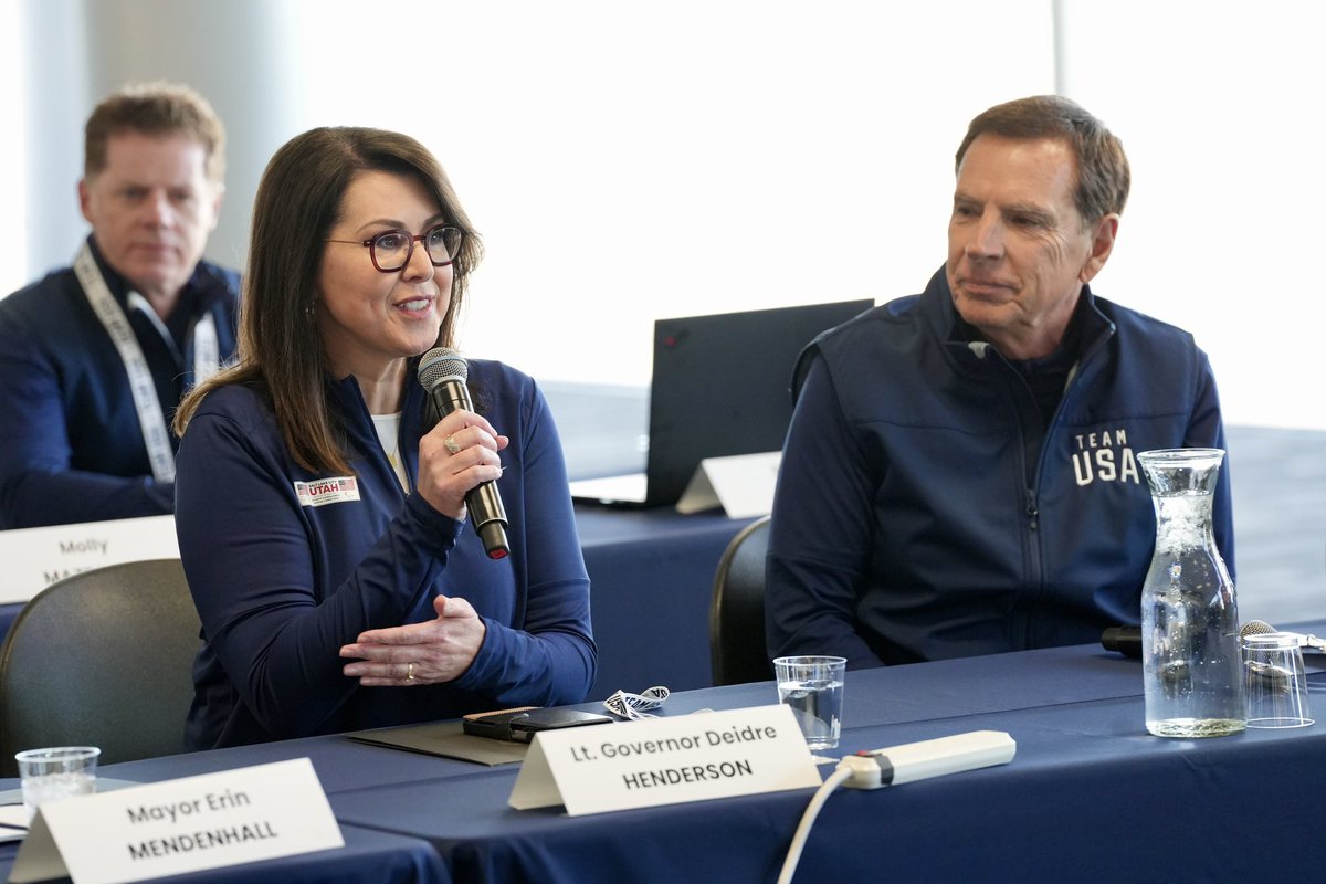 This morning, we welcomed the IOC Future Host Commission. They will be going around Utah over the next few days as part of its evaluation process. I am confident there is no other place as ready and eager to host the Olympics as we are! #SLCUT2034 #Olympics #IOC