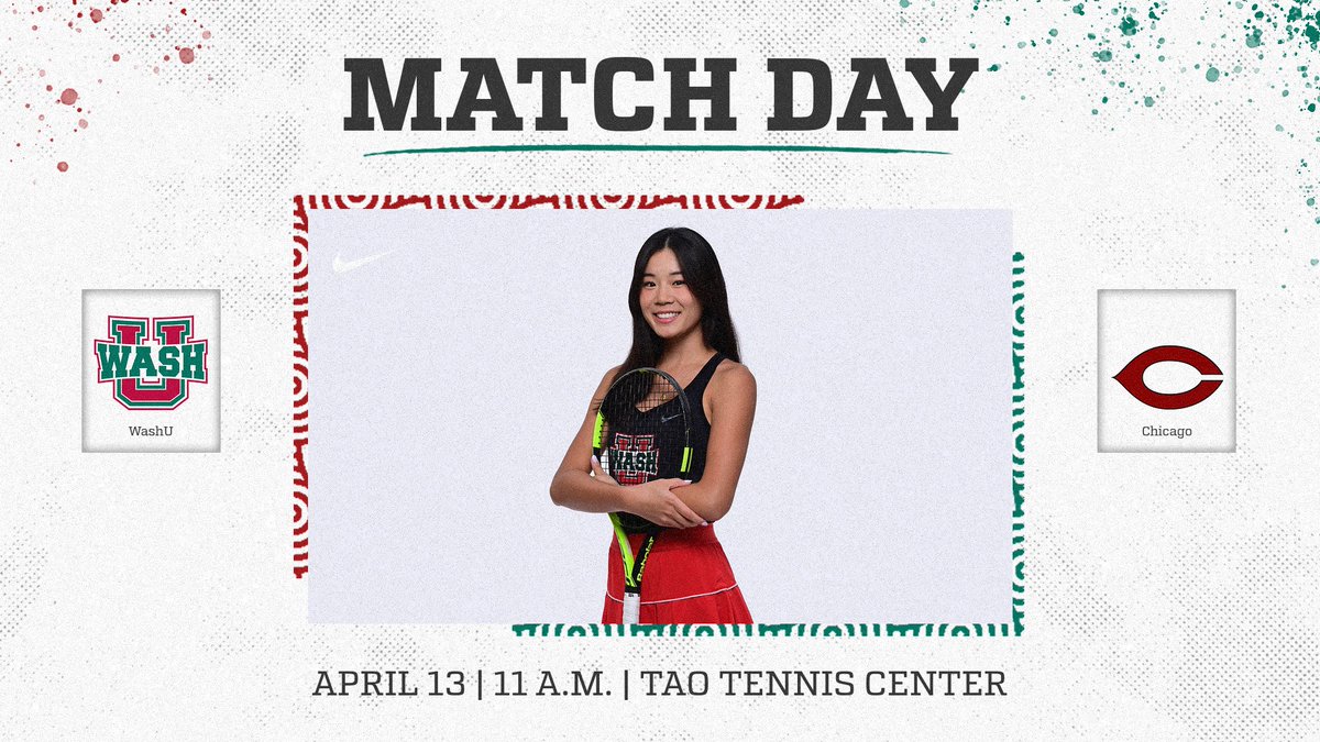 SENIOR DAY! #9 @WashUwTennis vs. #5 Chicago 📍St. Louis, Mo. | Tao Tennis Center ⏰11 a.m. 📊tinyurl.com/3z8h7mu8 📺tinyurl.com/yjebv9df #RuntotheBattle