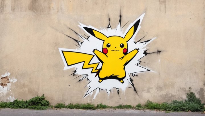 Just tried the new Daily Remix 'Banksy' theme with this shockingly friendly Pikachu ⚡️ It's a super flexible prompt shared by @jamesyeung18 Try it out on @getremixai