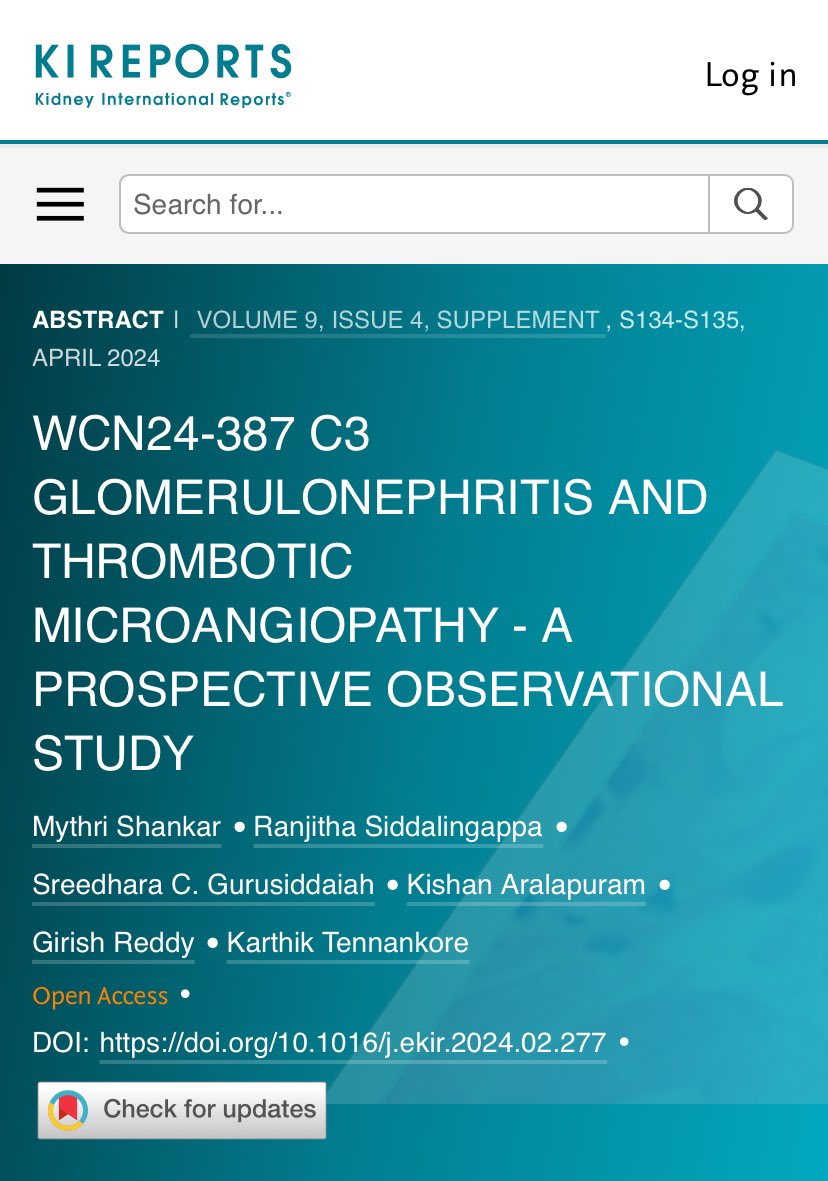 🌟Excited to present 5 abstracts at #ISNWCN 24 🌟

🎯Challenges in Scientific paper ✍️ with @WomenNeph_india 
🎯Gender Disparity in Hemodialysis with @nephroplus 
🎯C3 glomerulonephritis
🎯Complement mediated TMA
🎯Infection related glomerulonephritis