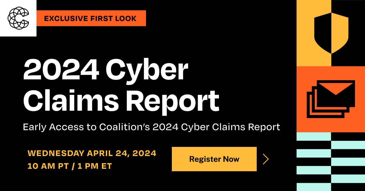 Get a first look at our 2024 Cyber Claims Report when you join our webinar on April 24. 👀 We'll explore popular boundary devices associated with increased cyber risk, email security trends, and how we recovered millions in stolen funds in 2023. Sign up: bit.ly/4cMSfHd