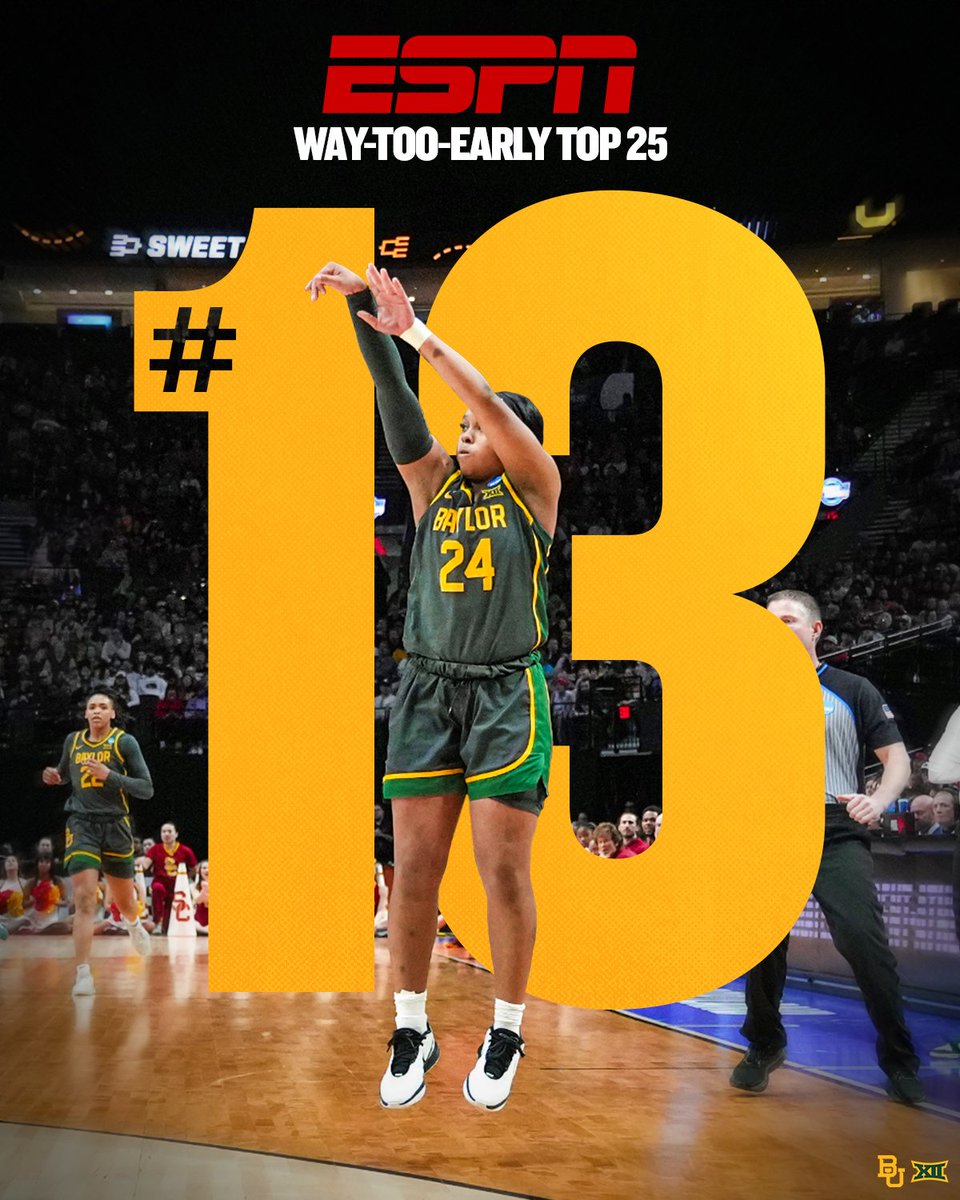 It's never too early to be in the top-25 😎 #SicEm | #GreaterThan