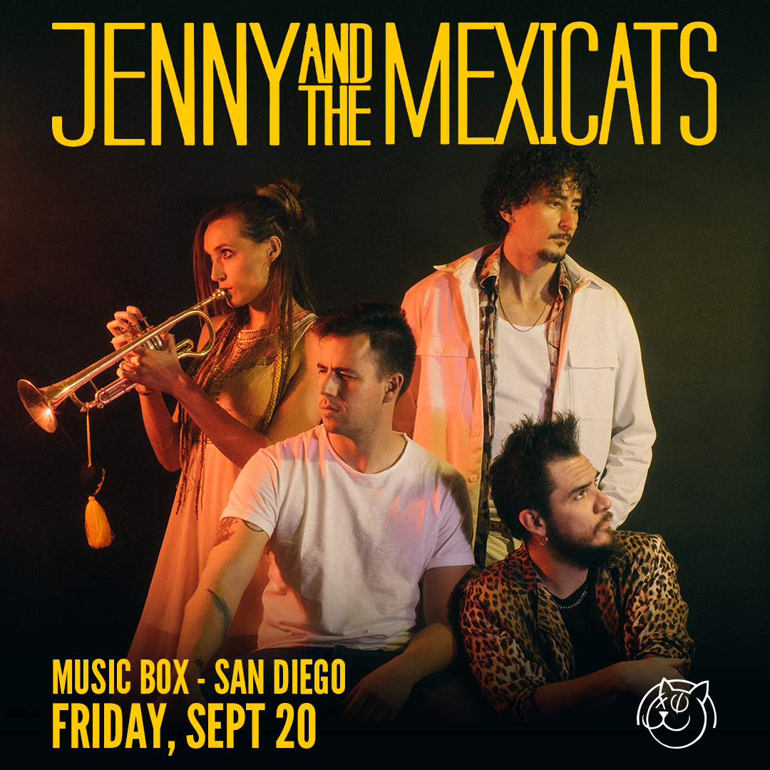 🎵JUST ANNOUNCED🎵 @JennyandMexicat return to Music Box on September 20th! Tickets go on sale this Fri (4/12) @ 10AM. 🎟️ lnk.musicboxsd.com/Jenny092024