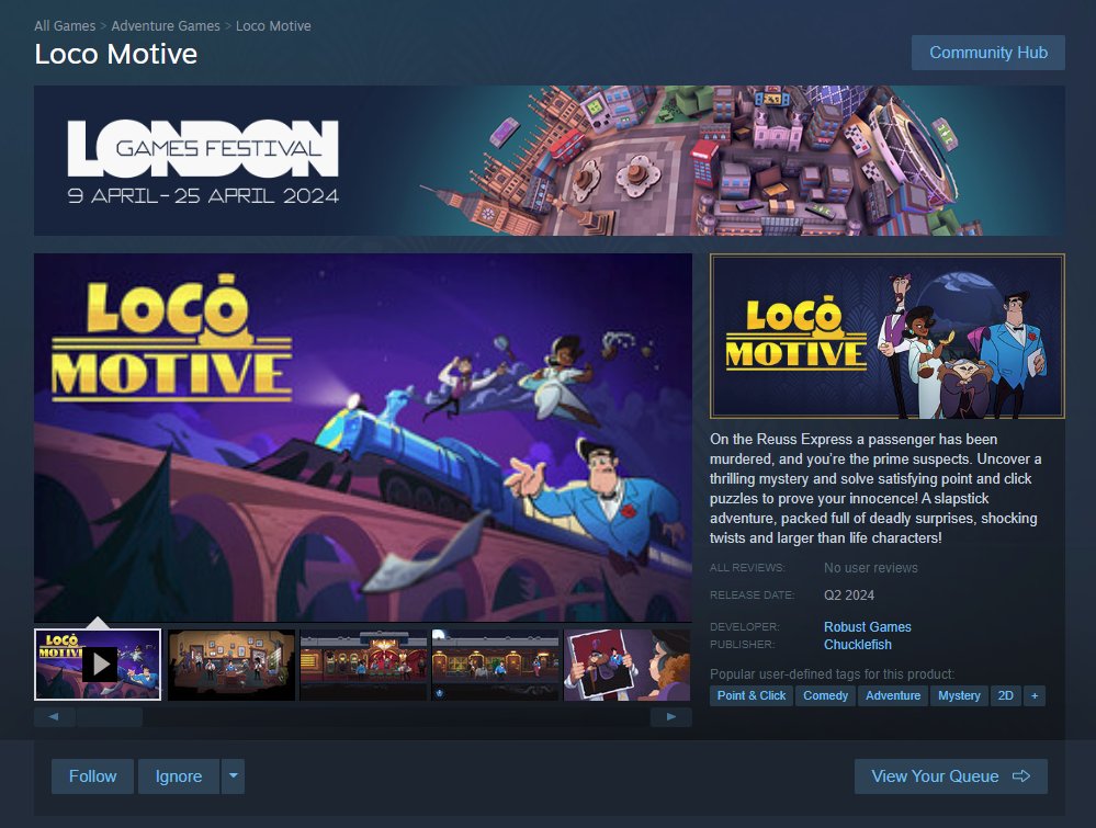 We're excited to be part of this years' London Games Festival on Steam! #LGF24 👋