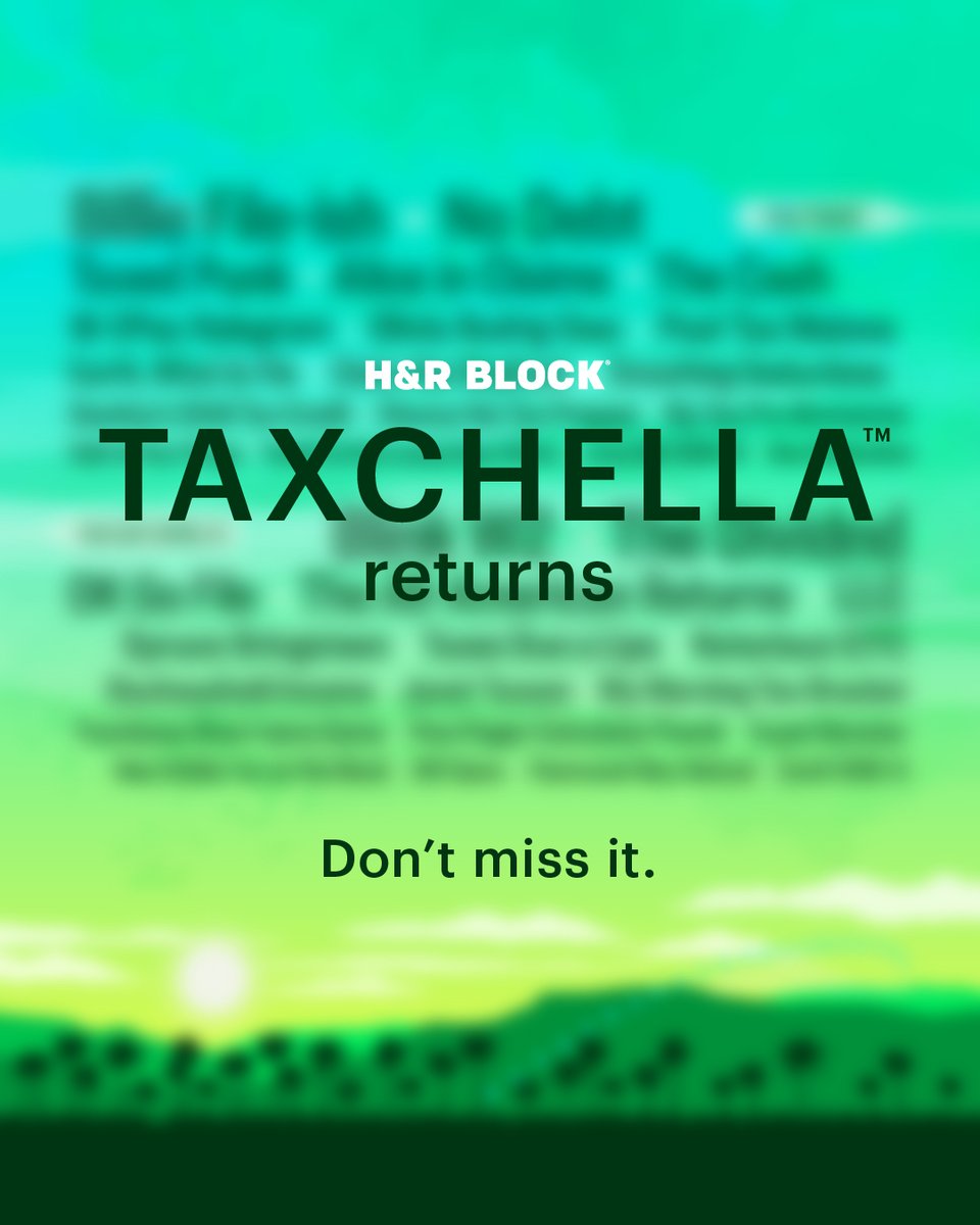 Once again, the countdown to Taxchella is on. We can’t wait to unveil the hottest lineup in the industry, so stay tuned...