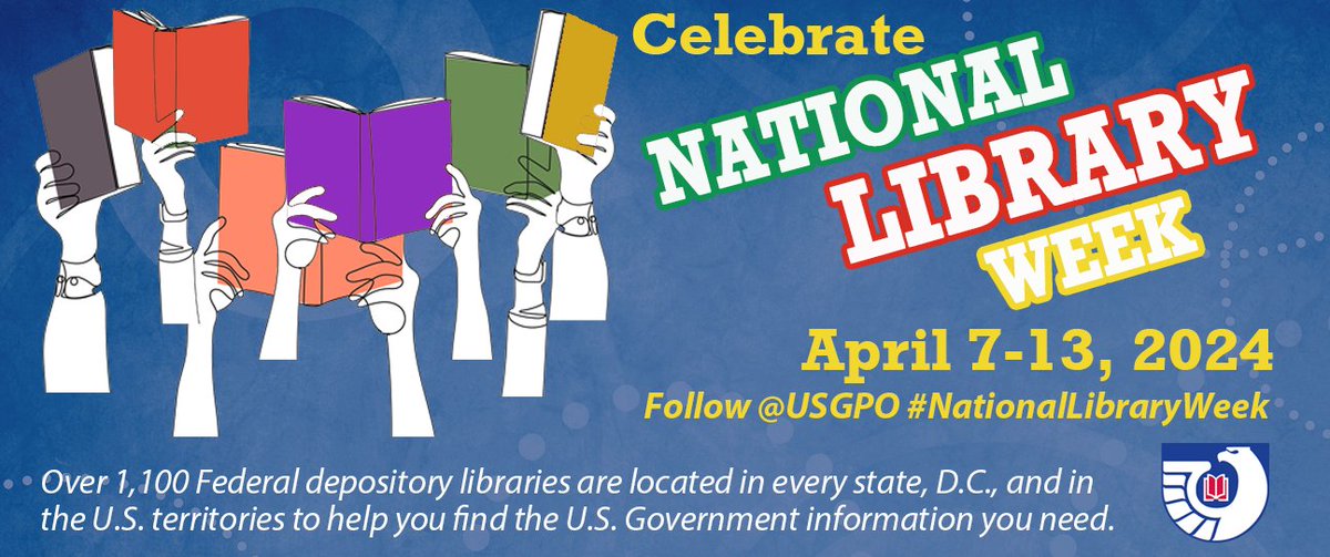 It's #NationalLibraryWeek! McWherter Library @uofmemphis is a Federal depository with all kinds of U.S. Government information to help you with your research! Plus, we are also a depository for Tennessee state documents! Learn more here: memphis.edu/libraries/govp…