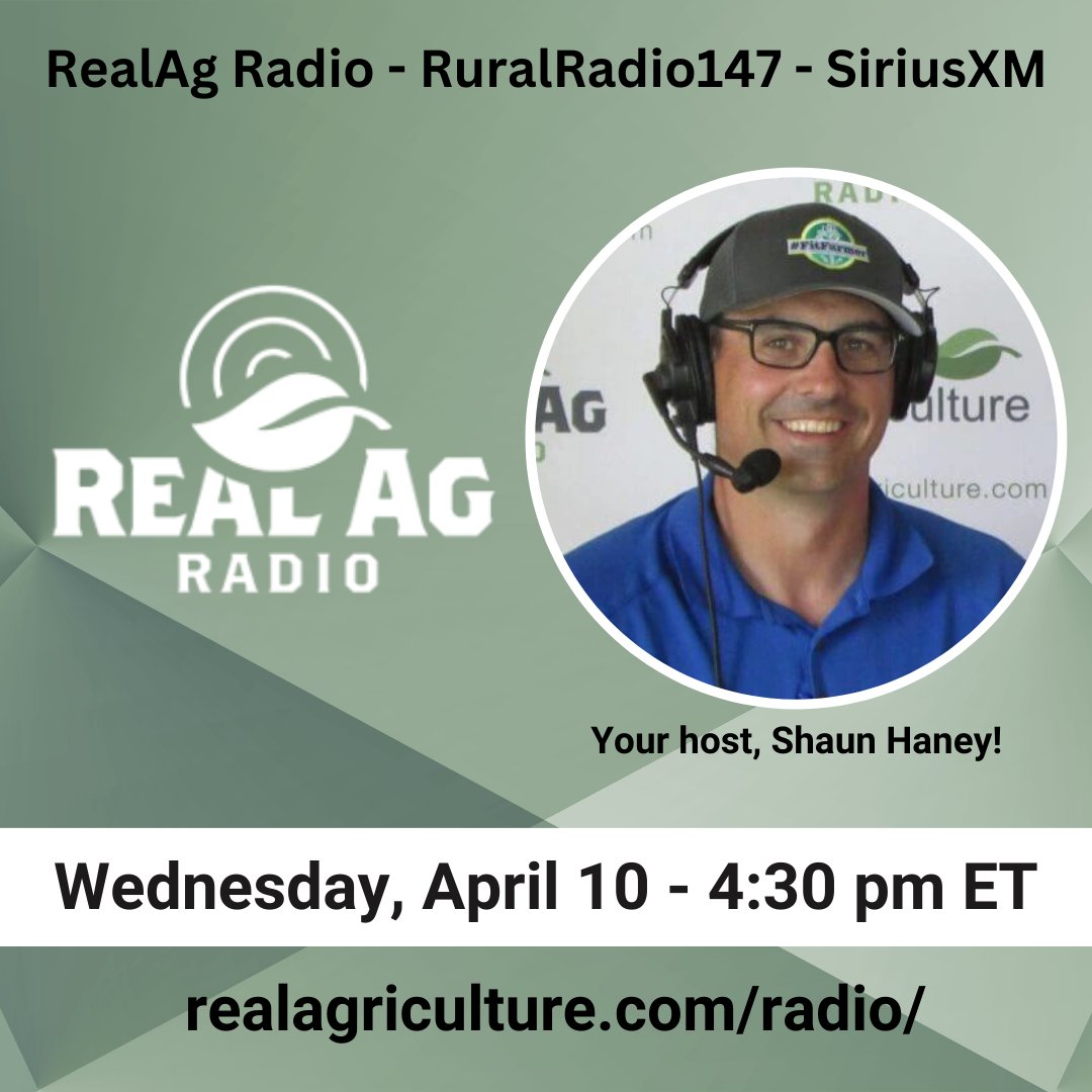 Tune in to #RealAgRadio at 430 E on @RuralRadio147! Host @ShaunHaney is joined by @KylePLarkin w/ @GrainGrowers of Canada and Mac Ross w/ the @CdnGrainCouncil! Haney will then discuss some listener feedback, and hear the top ag news #cdnag #ontag #westcdnag
